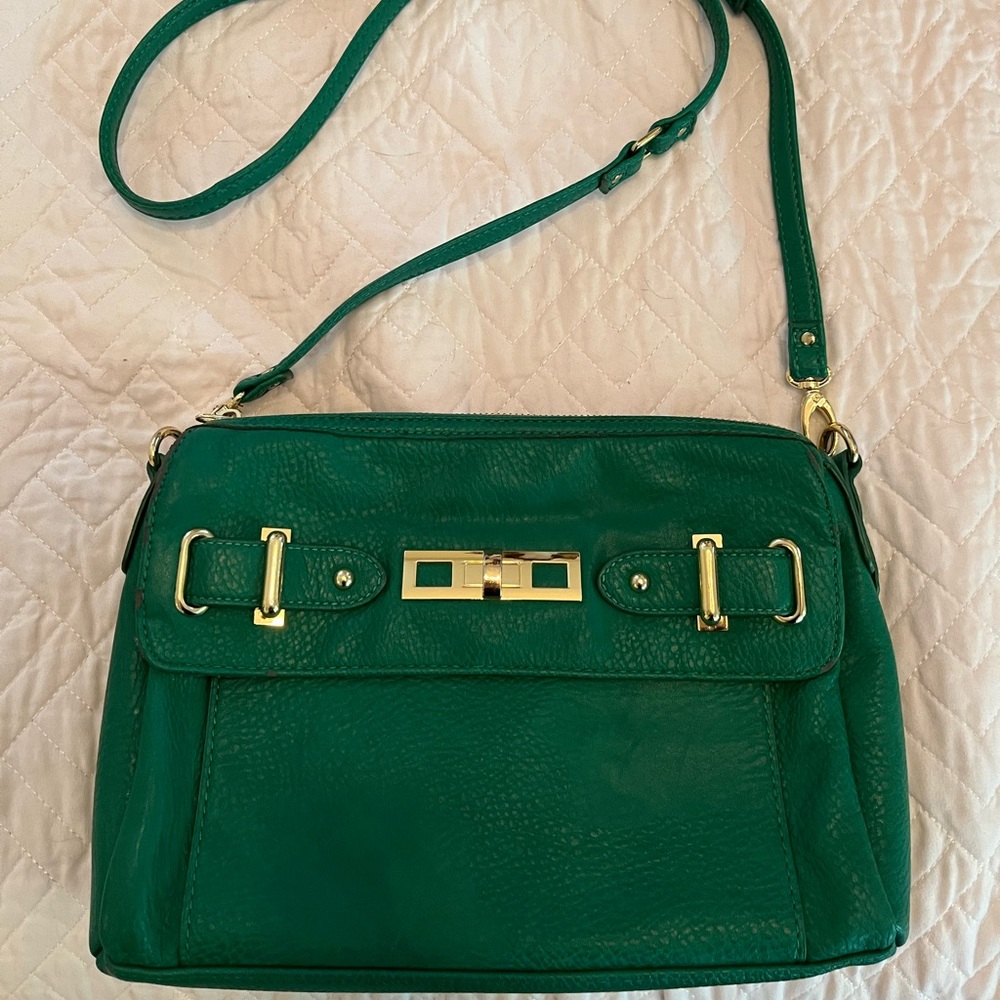Olivia+Joy Green Vegan leather Purse